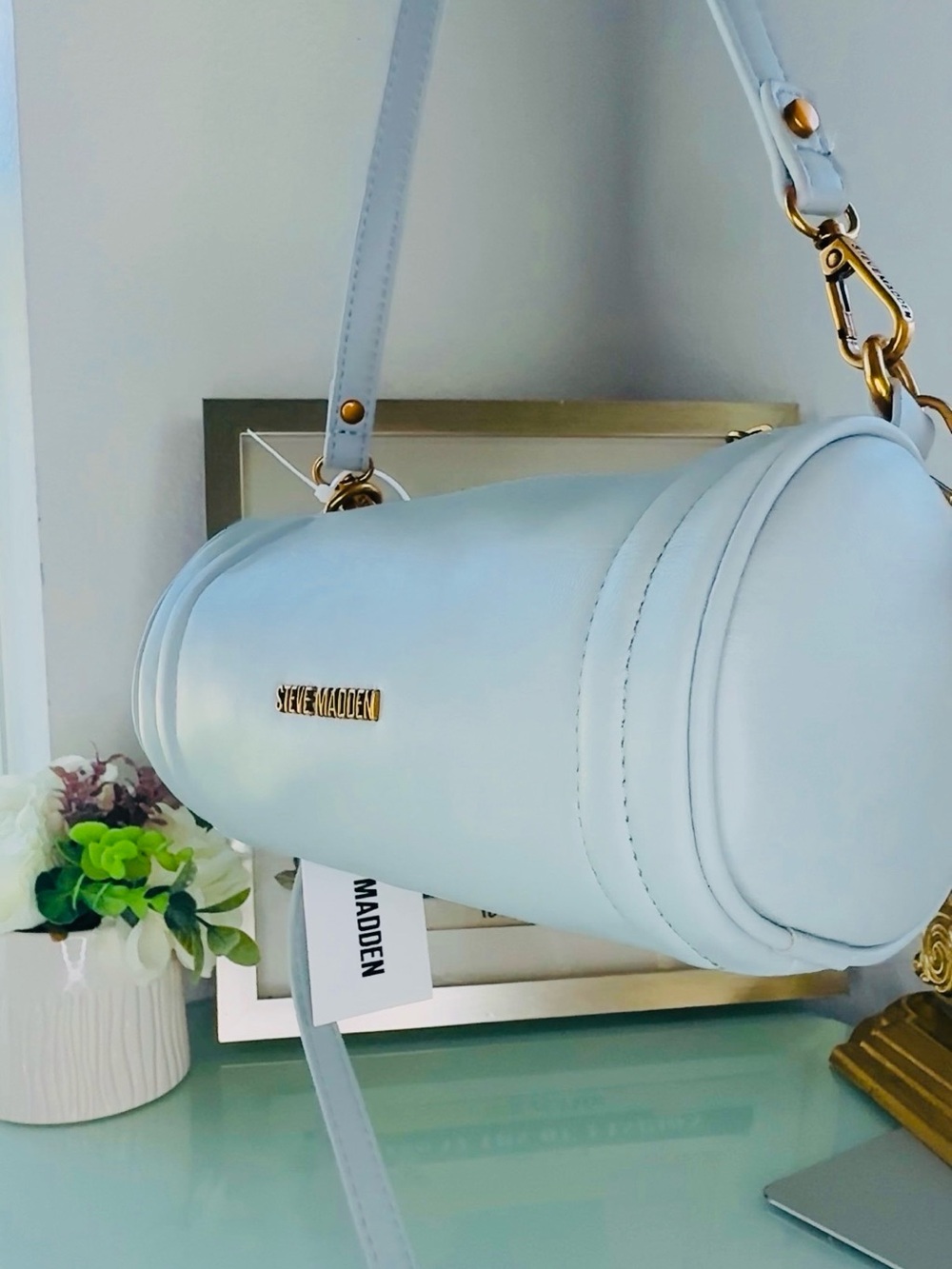 Steve Madden Crossbody with Gold Hardware